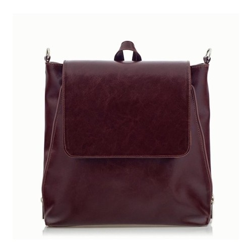 bordowa torebka plecak damski telimene pk22